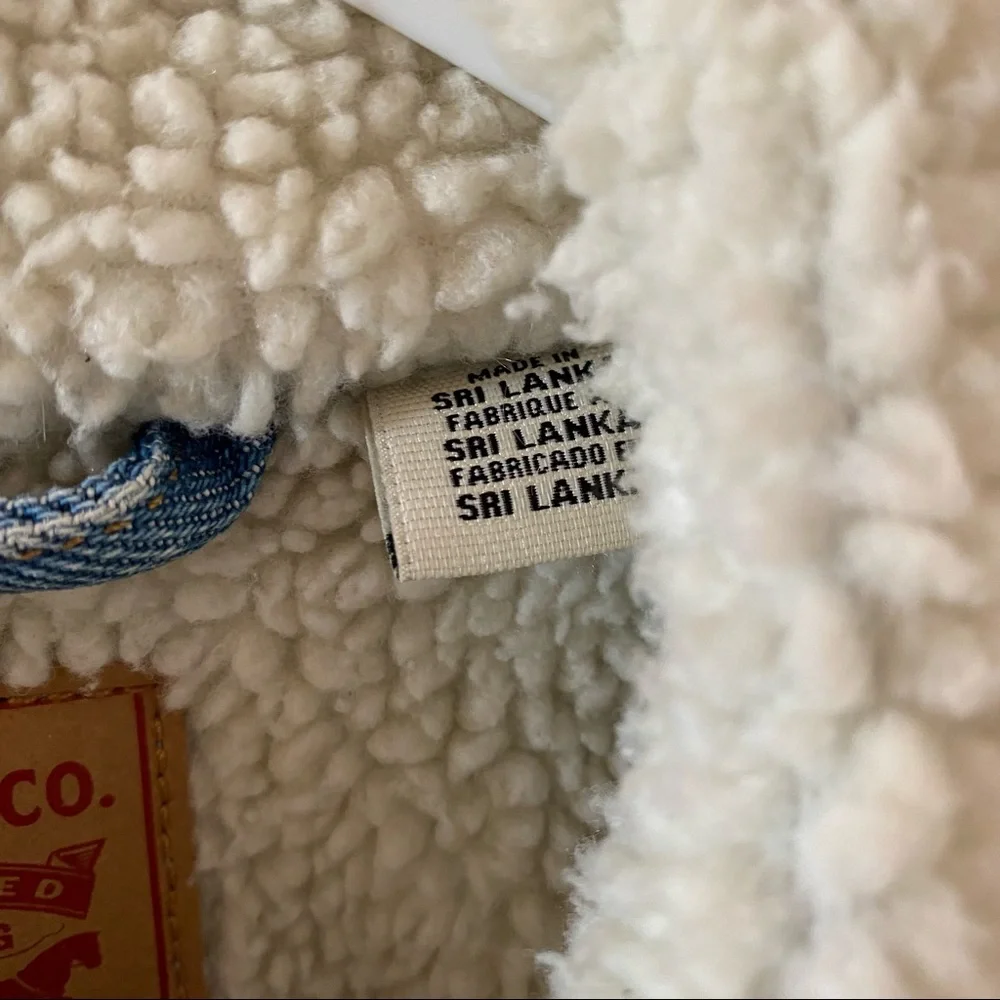 Levi’s Denim Jacket with Faux Fur Lining and Collar